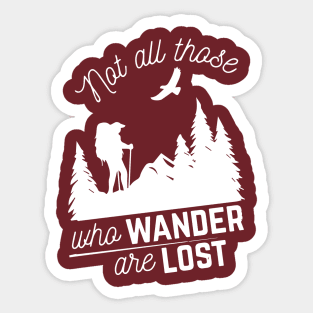 Berge Wandern Natur Berg Outdoor Geschenk T-Shirt Sticker